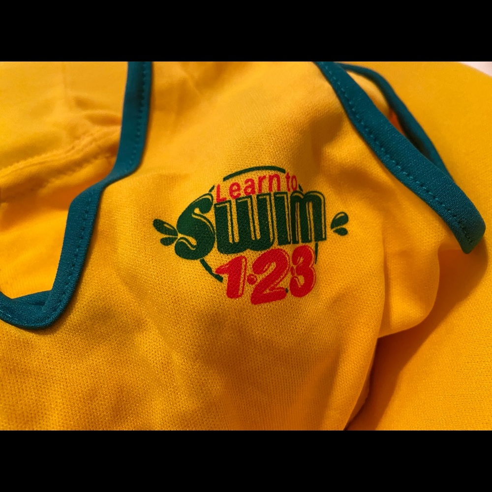 Yellow Baby Swimming Floaty w/ Built-in Onesie